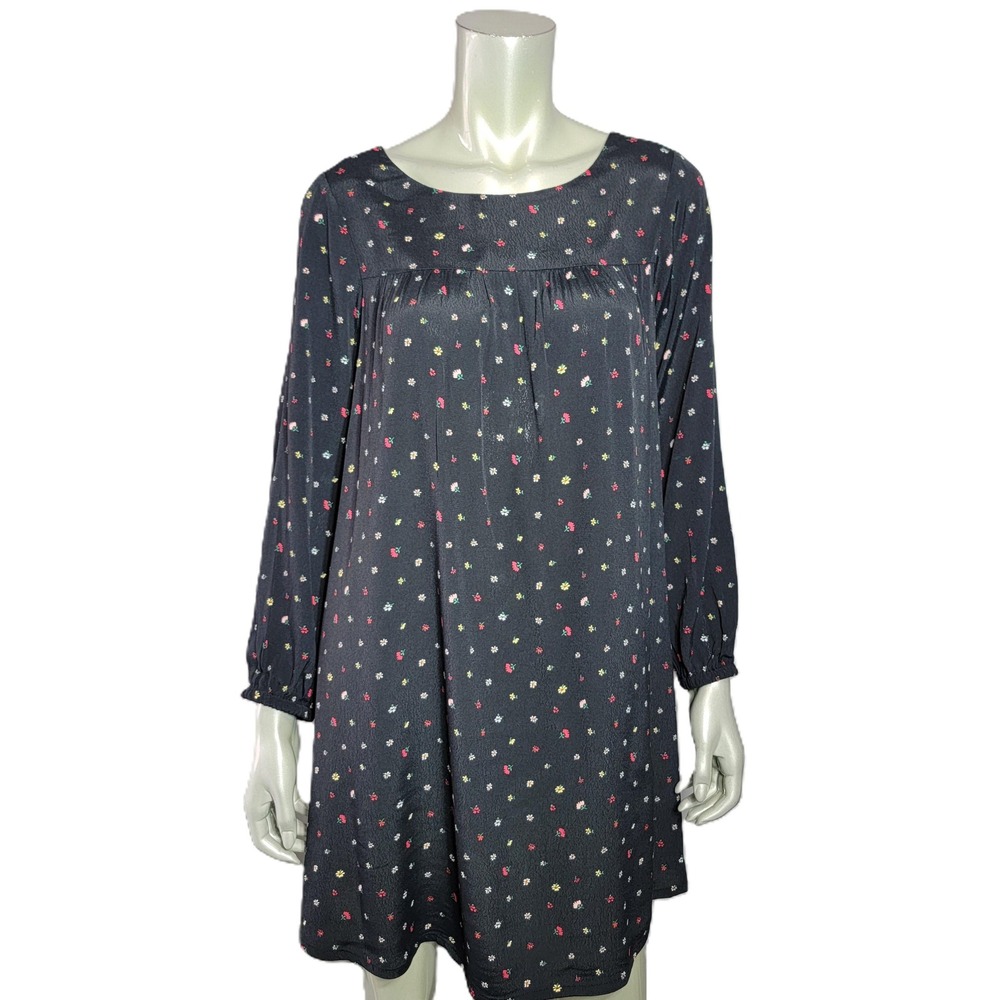 The Nines by‎ Hatch Maternity Floral Shift Dress Black Long Sleeve Size S NWT